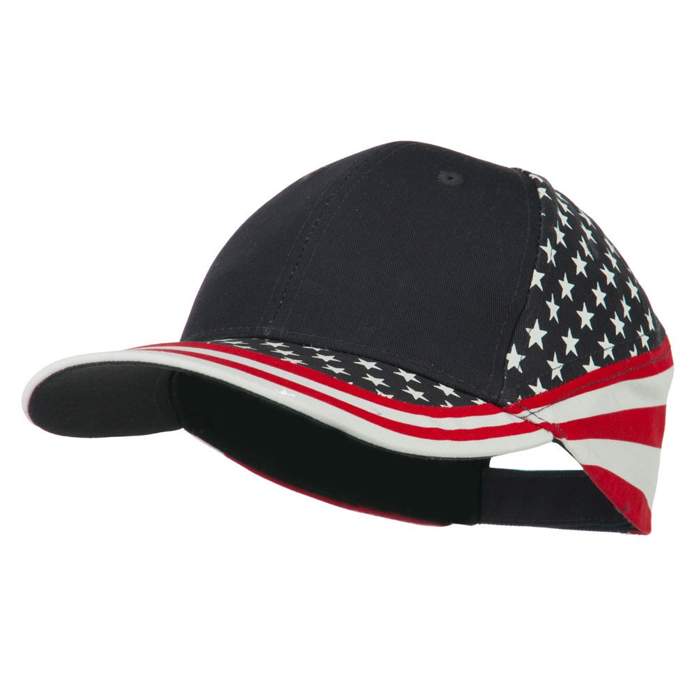 American Flag Cotton Baseball Cap - Patriotic USA Star Design for Men & Women - Perfect for 4th of July, Sports Events & Outdoor Activities