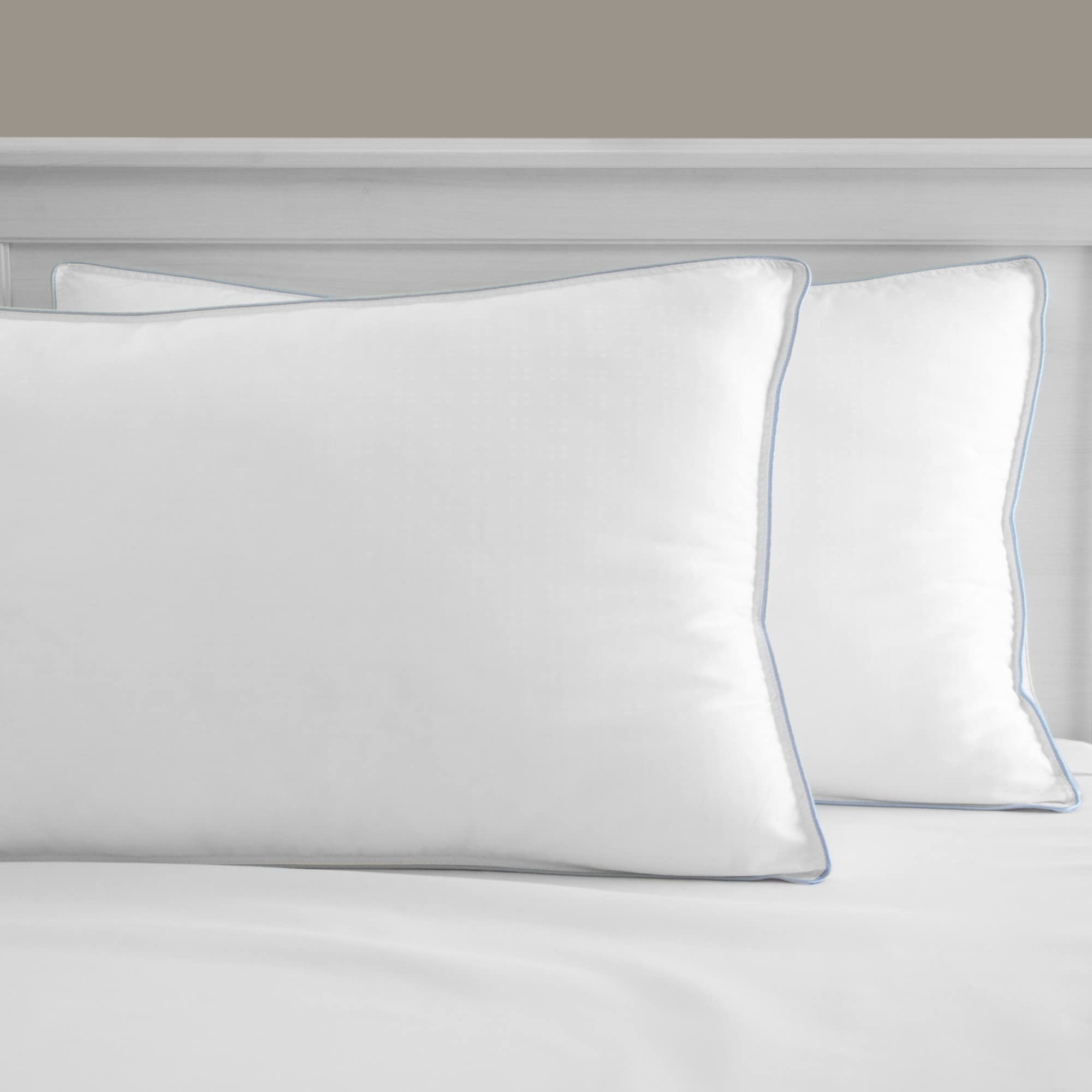 CoolFusion Blended Fiber & Gel Beads Firm Pillow - Jumbo Size White | Pressure Relief & Temperature Regulation for Side Sleepers | Perfect for Hot Sleepers & Neck Pain Relief