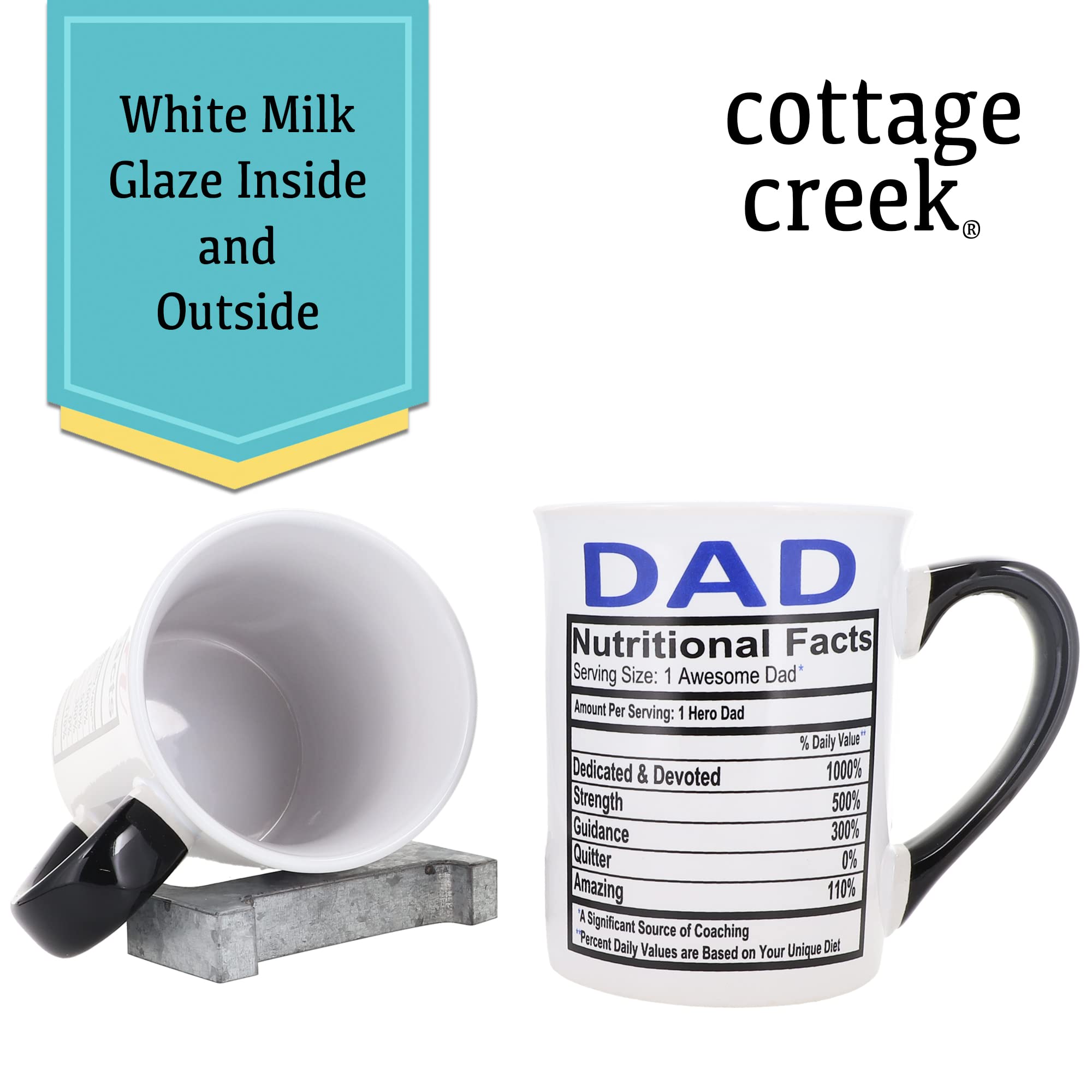 Best Mom and Dad Gifts - Set of 2 16oz Ceramic Coffee Mugs for Christmas, Birthday, Anniversary - Perfect for Couples, Parents, Grandparents - Ideal for Morning Coffee, Tea, or Hot Chocolate at Home or Office