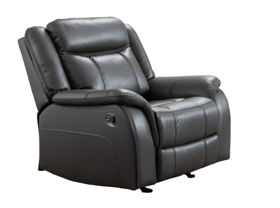 Premium Leather Gel Rocker Recliner Chair - Ergonomic Comfort for Living Room, Bedroom & Home Theater - 99926