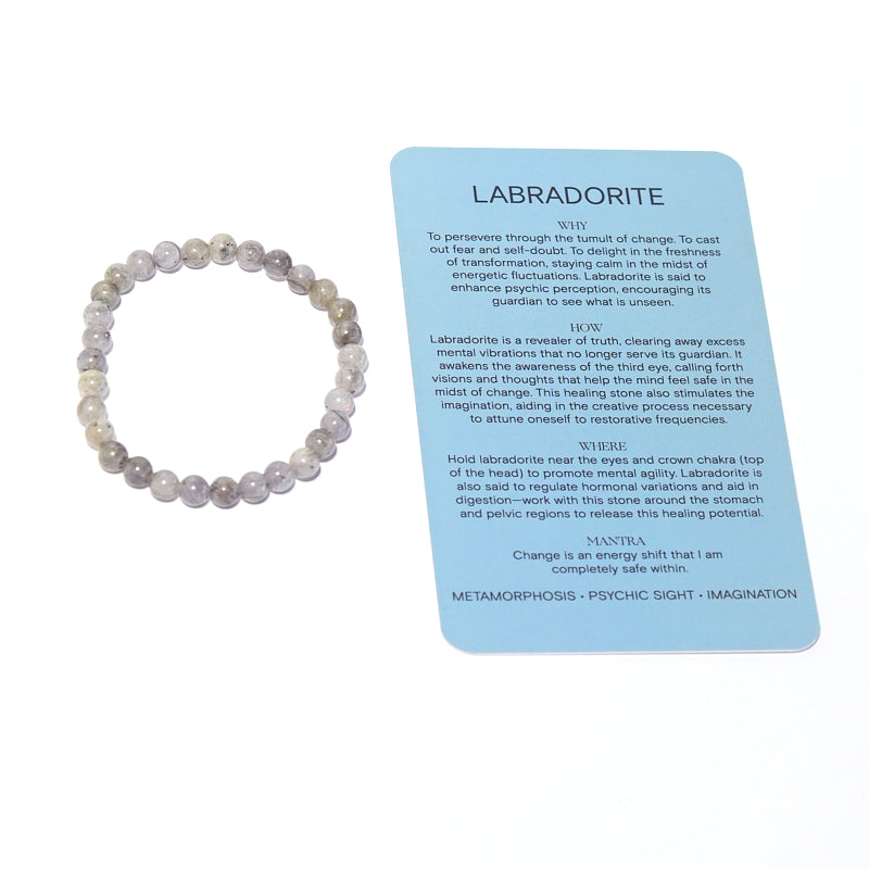 Labradorite Crystal Bracelet for Women - Healing Stone Jewelry for Energy & Protection | Perfect for Meditation, Yoga & Spiritual Gifts