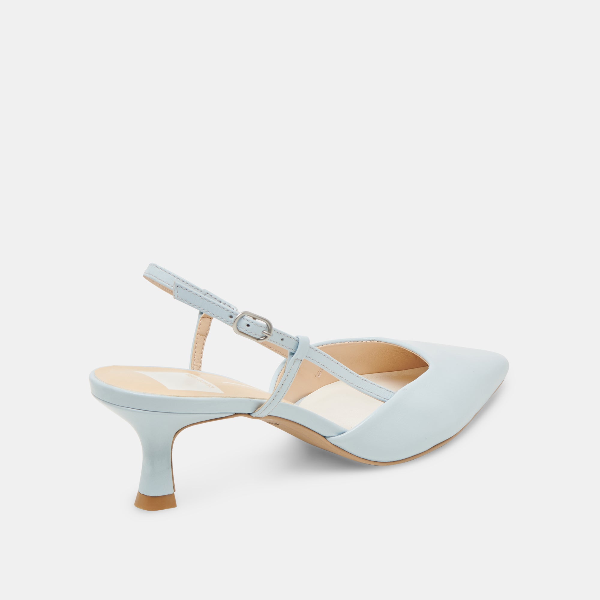 ODELA Women's High Heels - Ice Blue Genuine Leather Pumps for Party, Wedding & Evening Events