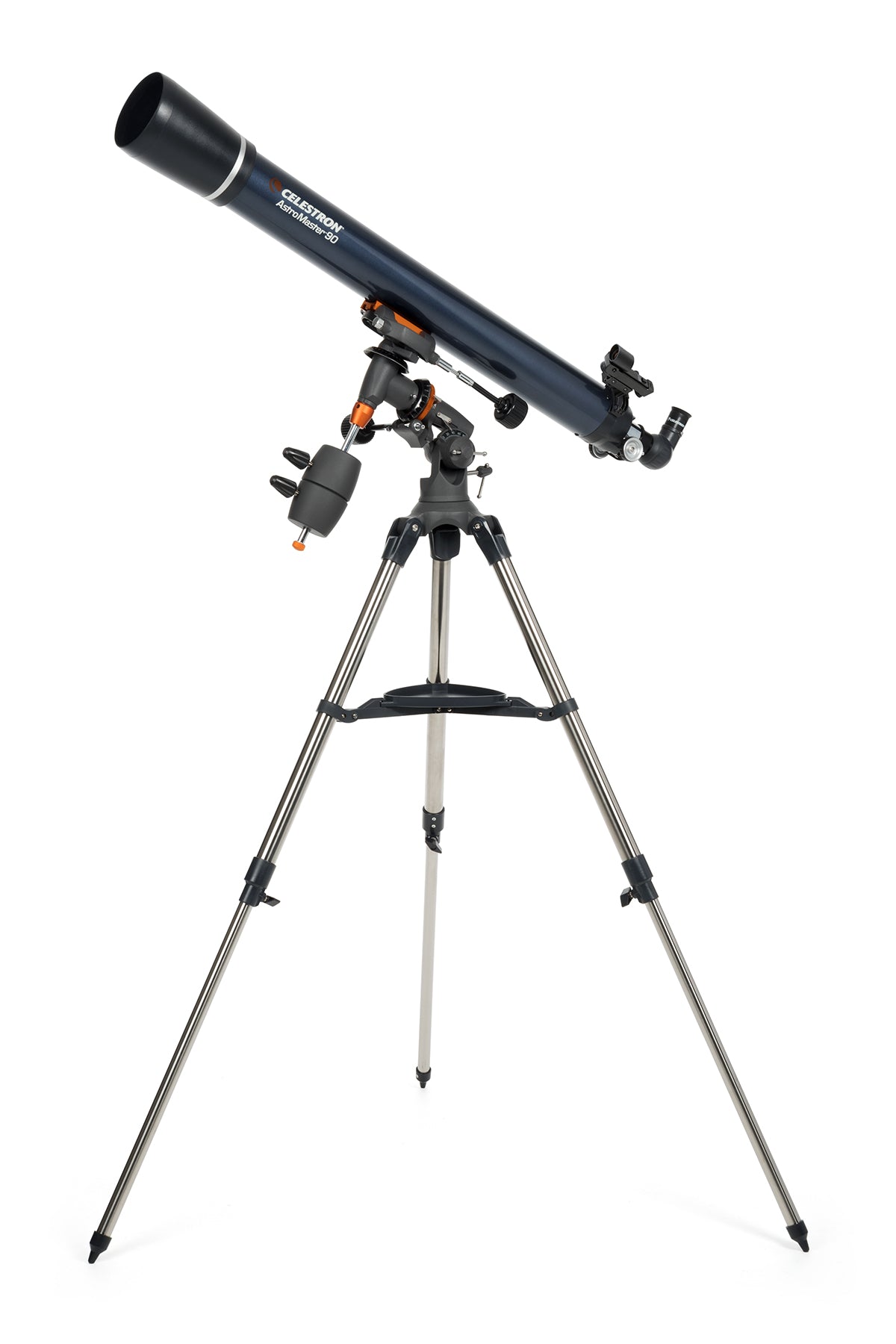 Used Celestron AstroMaster 90EQ Refractor Telescope for Adults & Beginners - Portable Astronomy Equipment for Stargazing, Bird Watching & Outdoor Adventures
