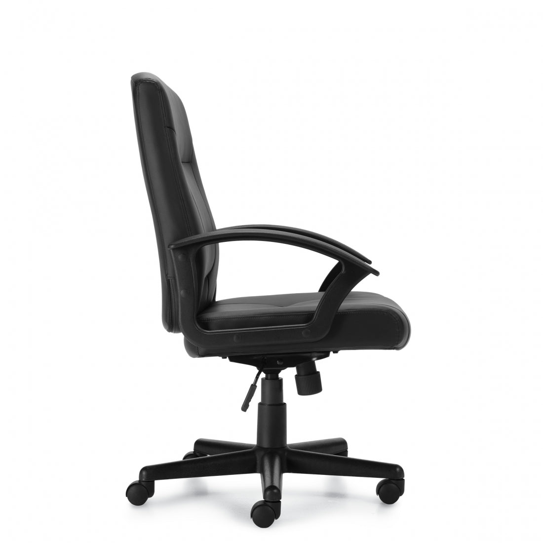 Premium Black Leather Luxhide Tilter Chair by OTG (OTG11776B) - Ergonomic Office Chair for Home & Executive Workspaces