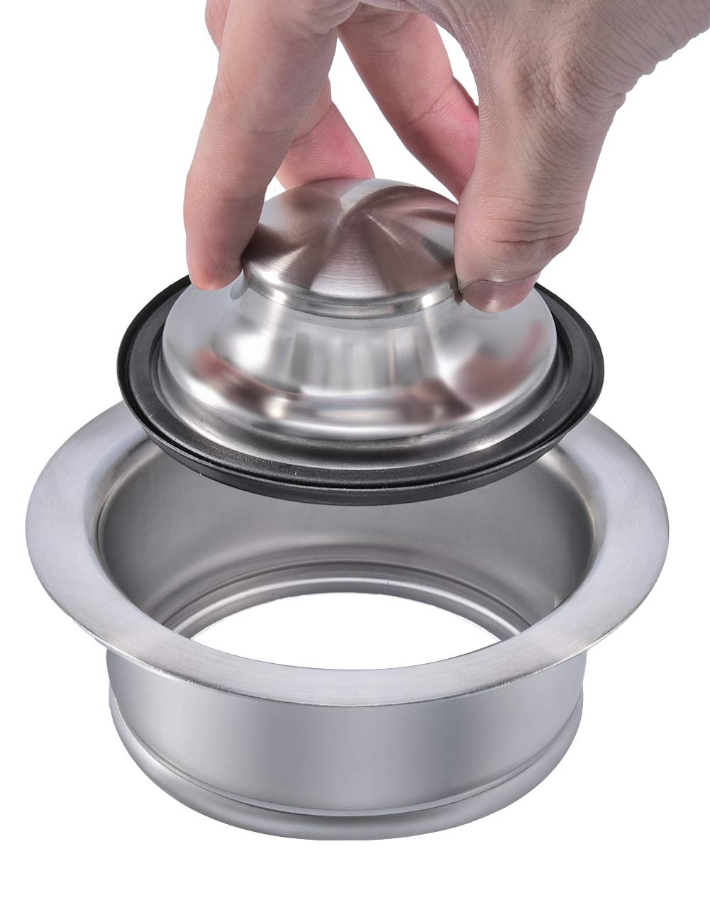 Stainless Steel Kitchen Sink Flange Stopper - Universal 3.5