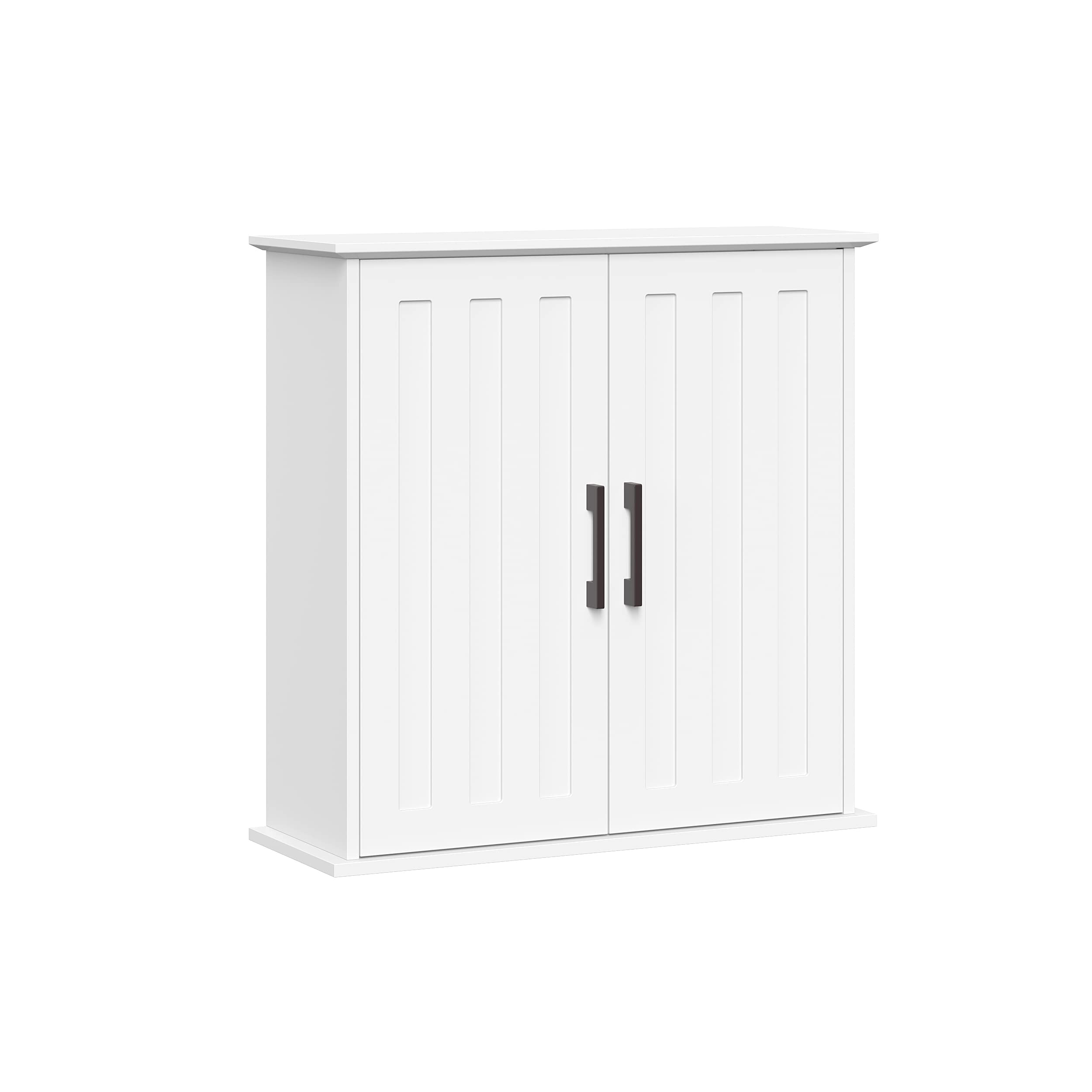 RiverRidge Monroe 2-Door Over The Toilet Storage Cabinet with Soft-Close Doors & Adjustable Shelves - Bathroom Medicine Cabinet for Organized Space Saving (Perfect for Small Bathrooms, Powder Rooms & Apartment Storage)