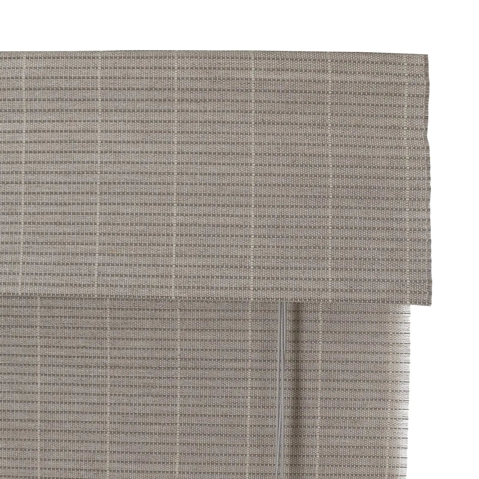 Natural Flax Bamboo Woven Window Shade - Eco-Friendly Stone Color for Living Room & Bedroom Blackout Privacy