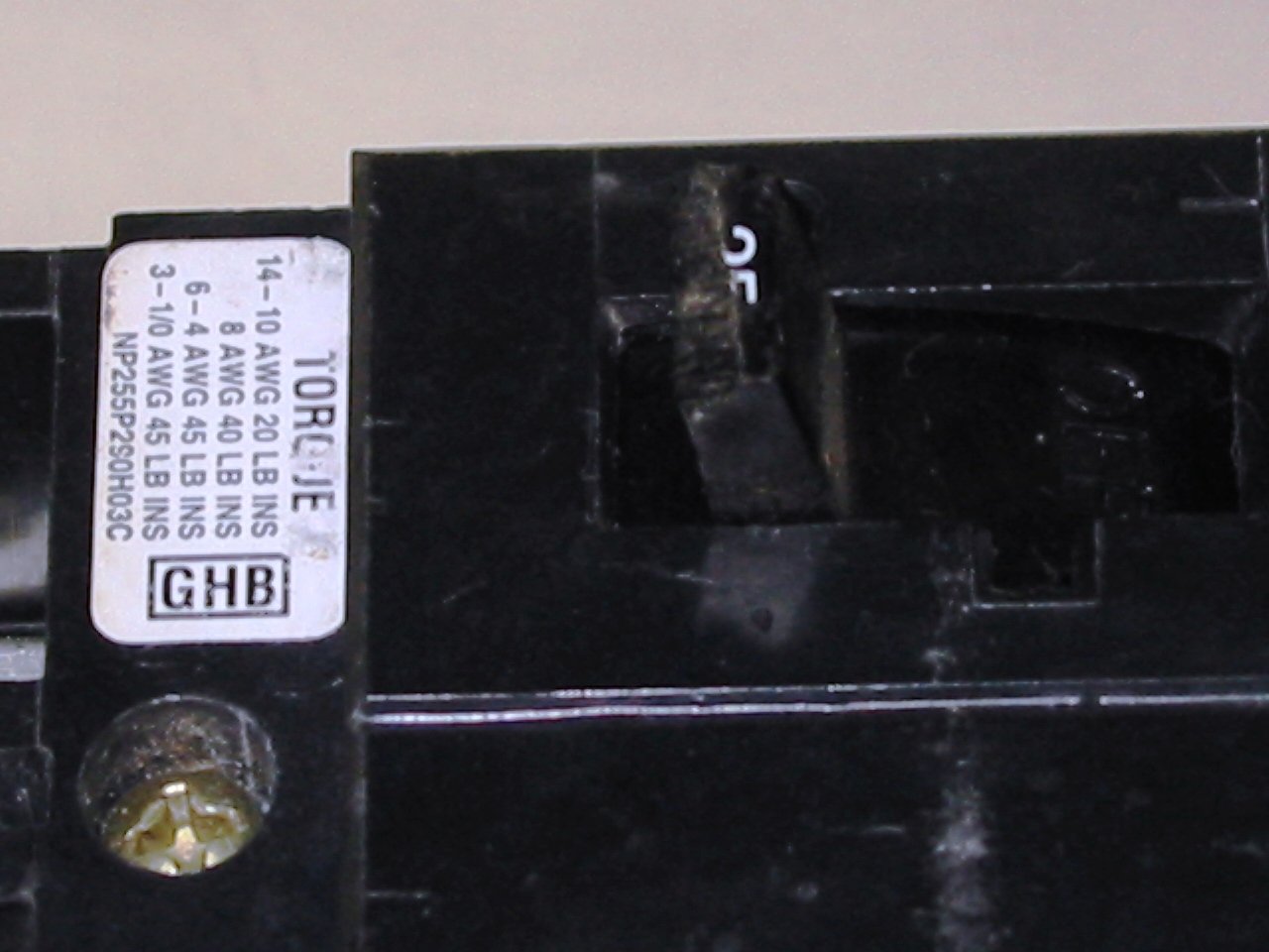 Eaton GHB2025 25A 2-Pole Bolt-On Circuit Breaker 277/480V - Perfect for Commercial Electrical Panels & Industrial Applications