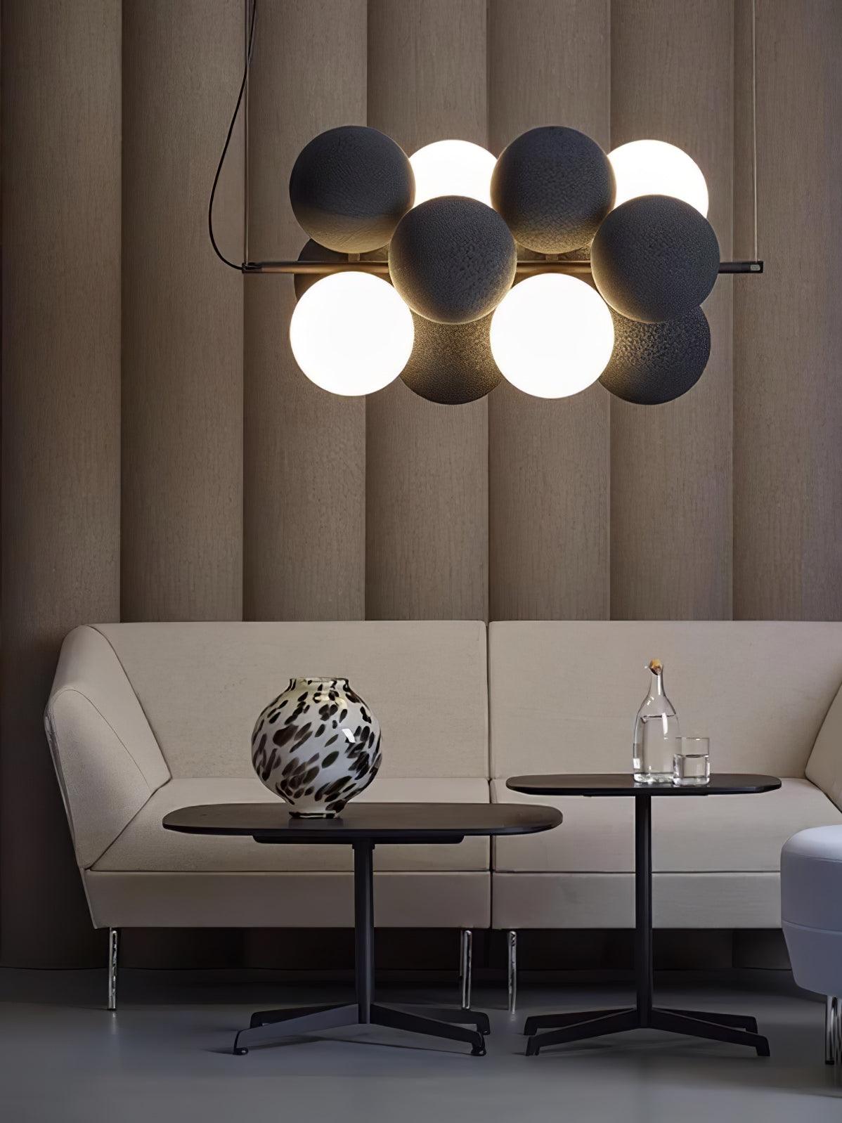 Bubbles Holly Pendant Lamp - Modern Glass Hanging Light Fixture for Living Room, Bedroom, Dining Room & Kitchen Decor
