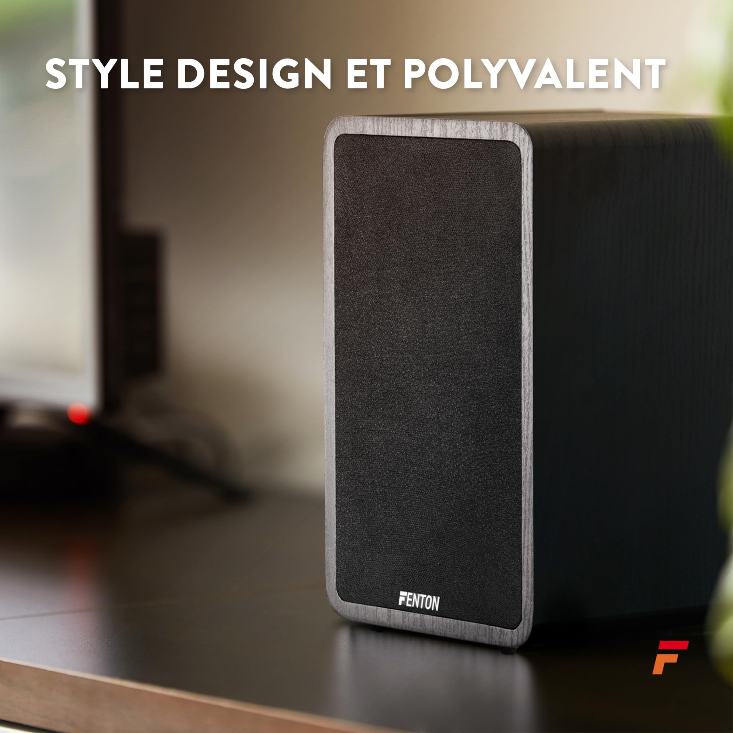 Fenton SHFB65 6.5 Inch Passive Bookshelf Speakers - 200W Power with 6.5