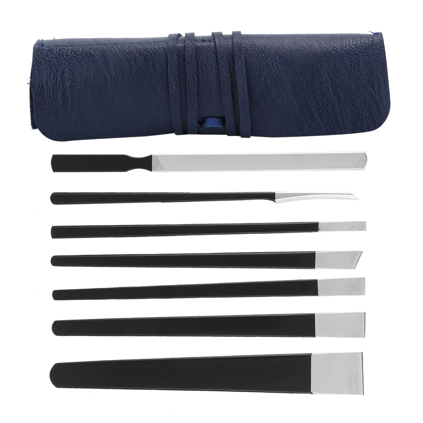 7-Piece Professional Pedicure Knife Set - Portable Foot Care Tools for Callus Removal, Corn & Dead Skin - Perfect for Home, Travel & Salon Use