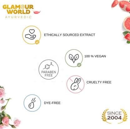 Glamour World Ayurvedic Glow Body Lotion for Skin Whitening & Moisturizing - Enriched with Neem, Rose, Turmeric, Papaya & Lavender Oil - Brightens Skin Tone, Keeps Skin Soft & Glowing - Perfect for Daily Skincare Routine & Radiant Complexion