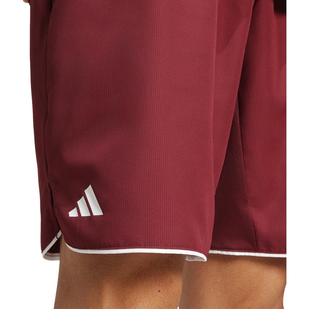 Adidas Men's Club 7 Athletic Shorts - Breathable Running & Gym Workout Shorts for Men - Shadow Red - Perfect for Basketball, Jogging & Casual Wear