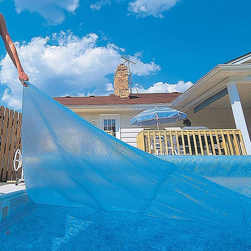 Premium Solar Pool Cover 10ft×23ft - Heavy Duty Rectangle Solar Blanket for In-Ground & Above-Ground Swimming Pools, Inflatable & Frame Pools - UV Resistant, Heat Retention - Perfect for Summer, Winter Pool Protection & Energy Savings