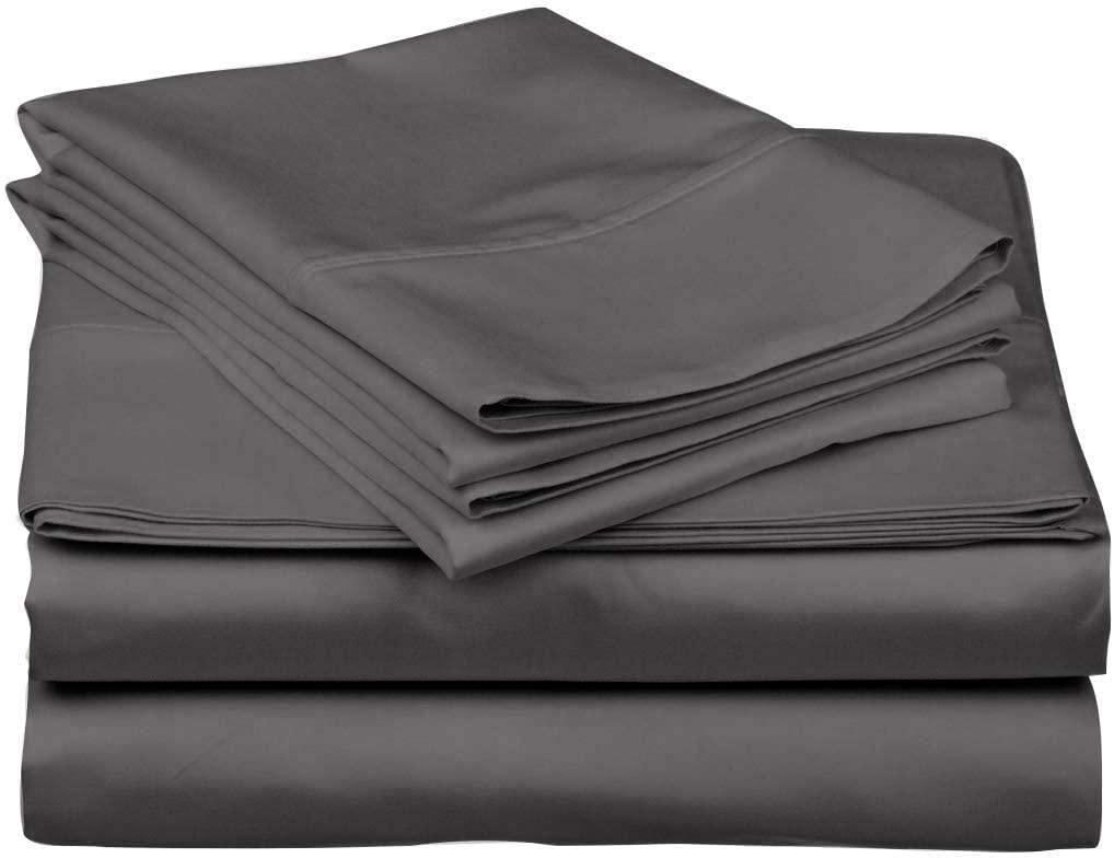 800 Thread Count 100% Egyptian Cotton Sheets - Luxury Hotel Quality Bedding Set (4pc) with Pillowcases | Ultra Soft & Breathable | Deep Pocket Fits up to 10