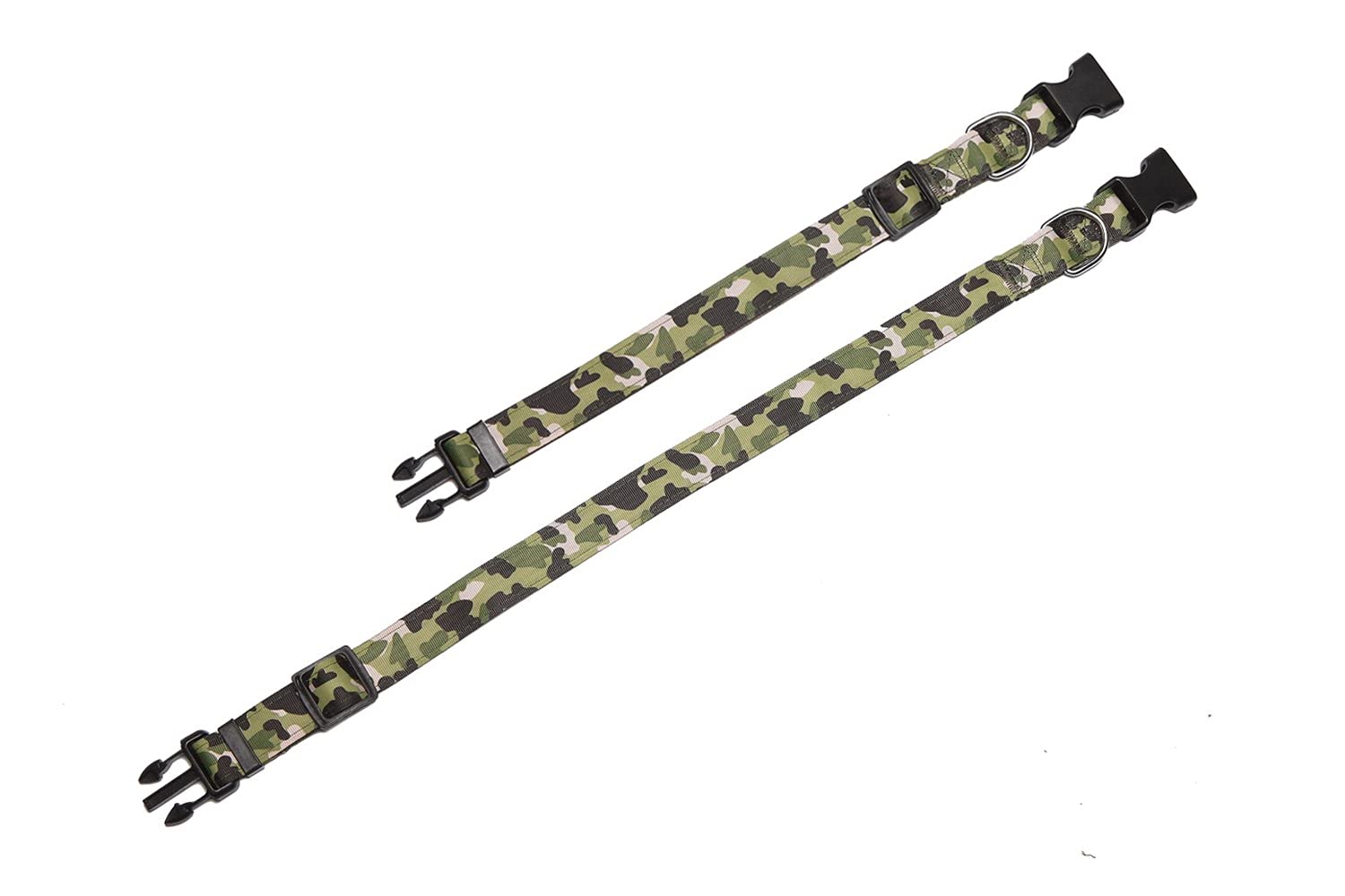 TAIDA Camouflage Dog Leash & Collar Set - 1 Inch Wide Adjustable Nylon Pet Leash & Matching Collar for Small Medium Large Dogs - Perfect for Hiking, Camping & Outdoor Adventures