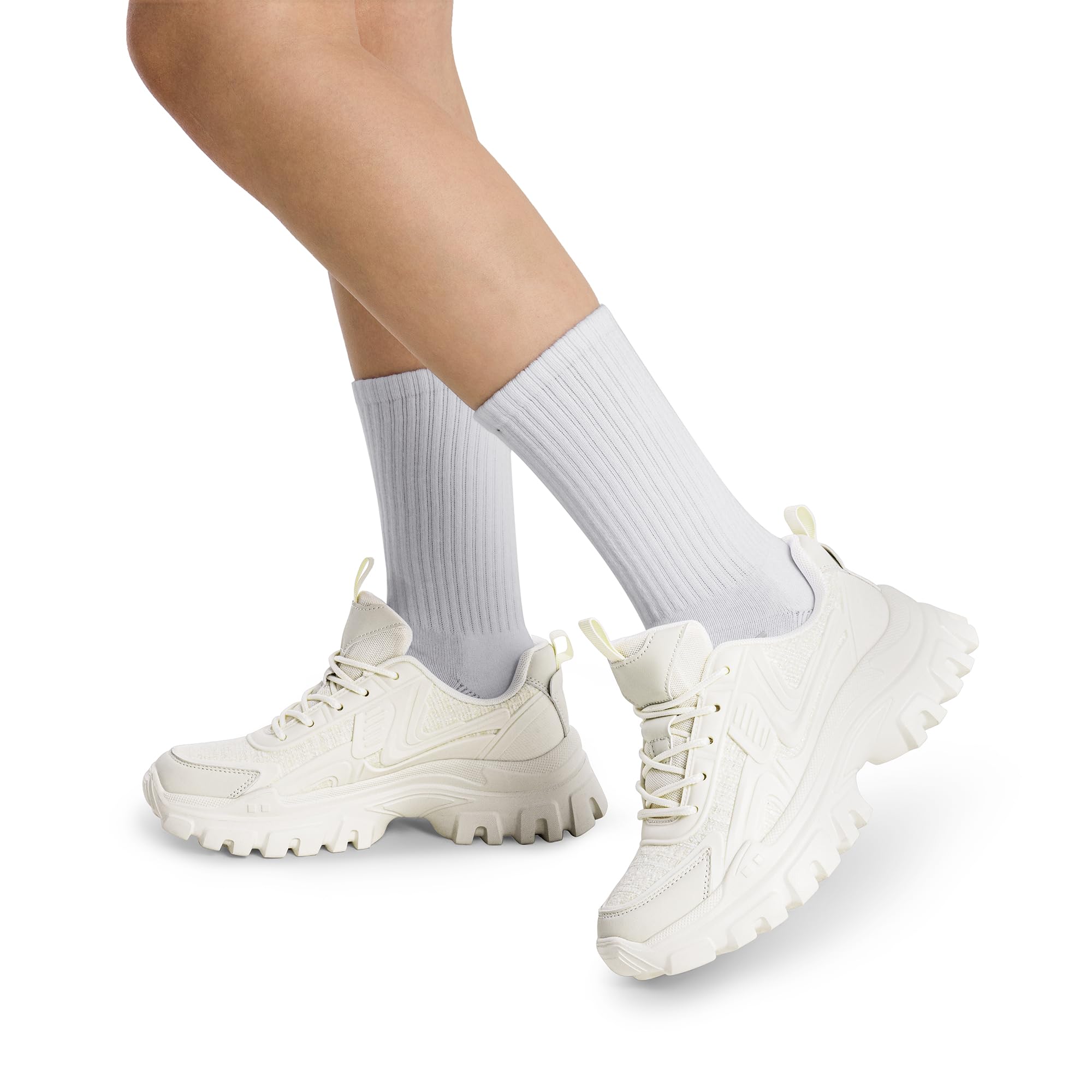 DREAM PAIRS Women's Chunky Platform Sneakers - Y2K Retro Fashion Lace-Up Walking Shoes for Women | Comfortable Casual Sneakers for Everyday Wear, Street Style & Outfit Pairing