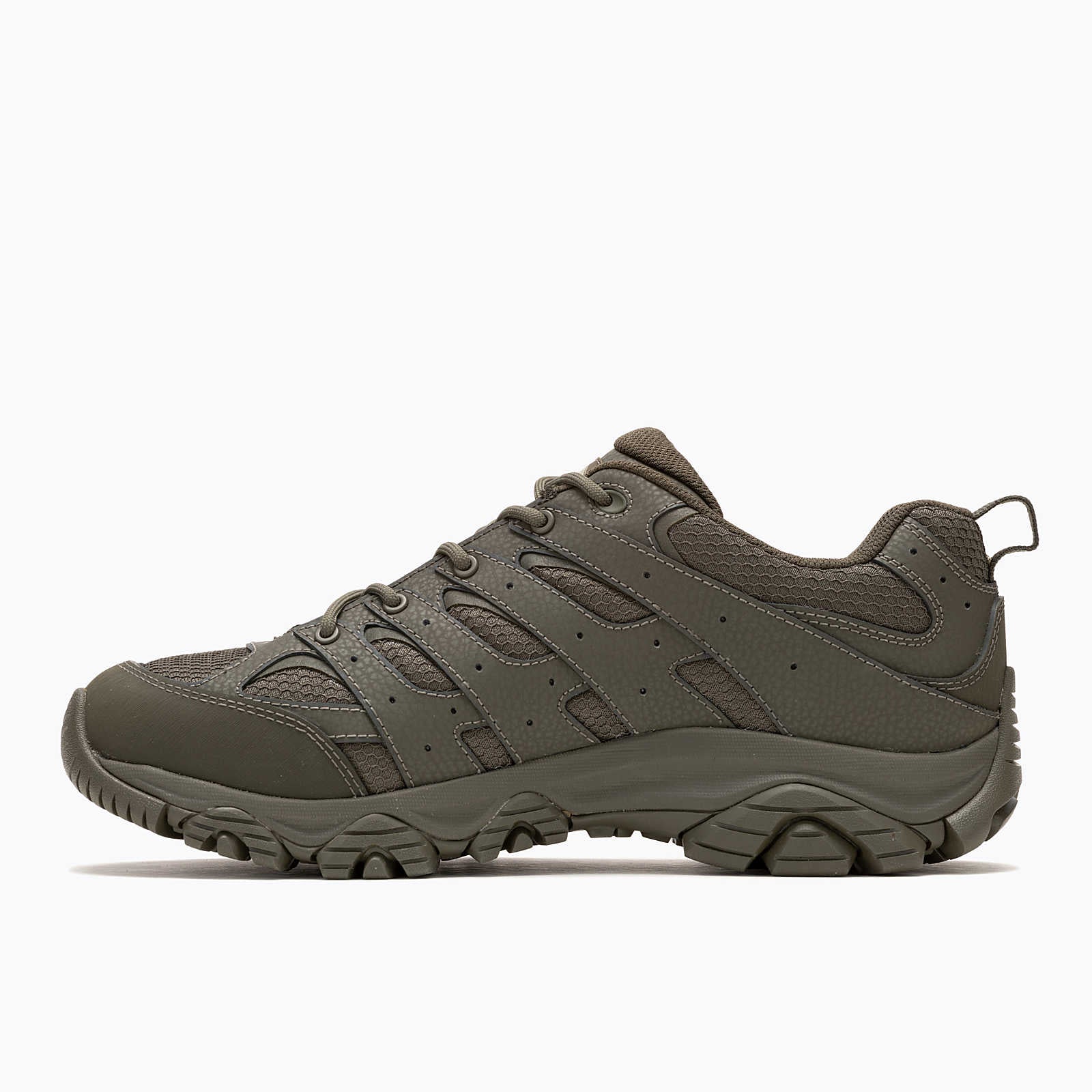 Moab 3 Tactical Men's Work Boots - Dark Olive Military & Outdoor Shoes for Hiking, Construction & Tactical Operations