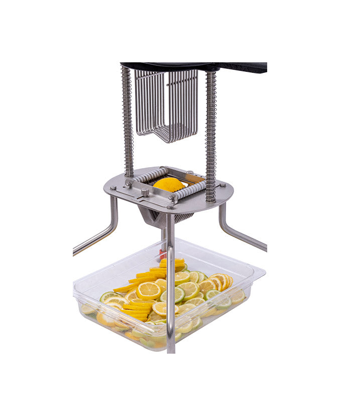 Cancan® Vertical Tomato Slicer - Stainless Steel Tomato Cutter with Non-Slip Handle for Perfect Slices - Ideal for Sandwiches, Salads, and Meal Prep
