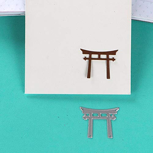 Metal Cutting Dies for DIY Papercraft - Asian Pavilion & Torii Template for Scrapbooking, Card Making, Photo Albums & Craft Projects | Perfect for Slimline Cards, Memory Keeping & Home Decor (Large Size)