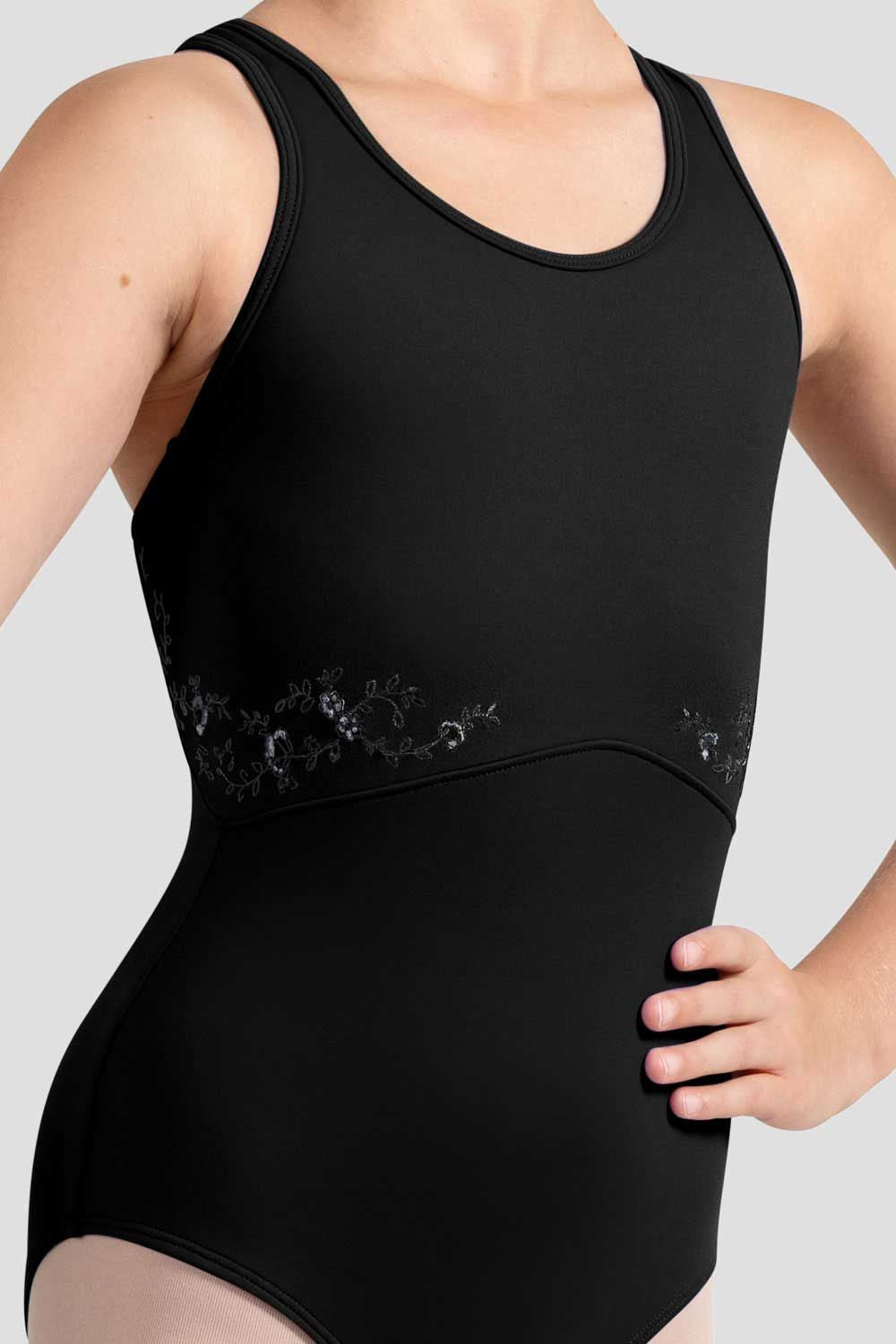 Girls Primrose Cross Back Leotard - Ballet Dance Gymnastics Leotard for Kids - Perfect for Dance Class, Recitals & Performance