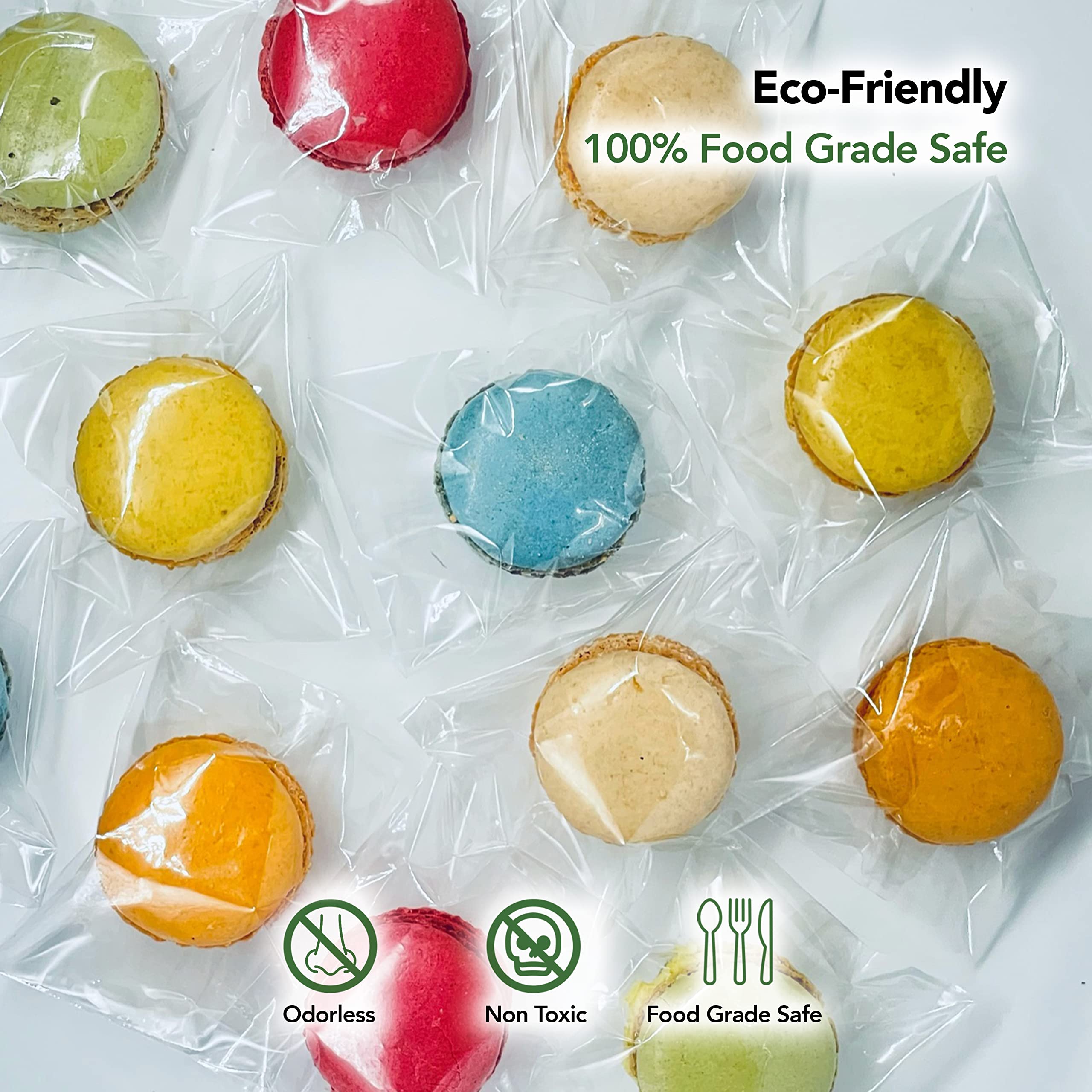 Self Sealing Cellophane Bags 3x4 Inches (1000 Pack) - Clear Resealable Plastic Treat Bags for Cookies, Candy, Pastry & Bakery Packaging - Perfect for Parties, Gifts & Food Storage