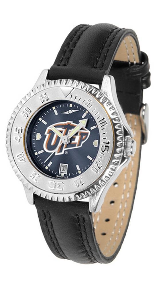UTEP Miners Competitor AnoChrome Women's Watch - Stylish Stainless Steel Analog Watch with Date Window - Perfect for Sports, Work & Everyday Wear