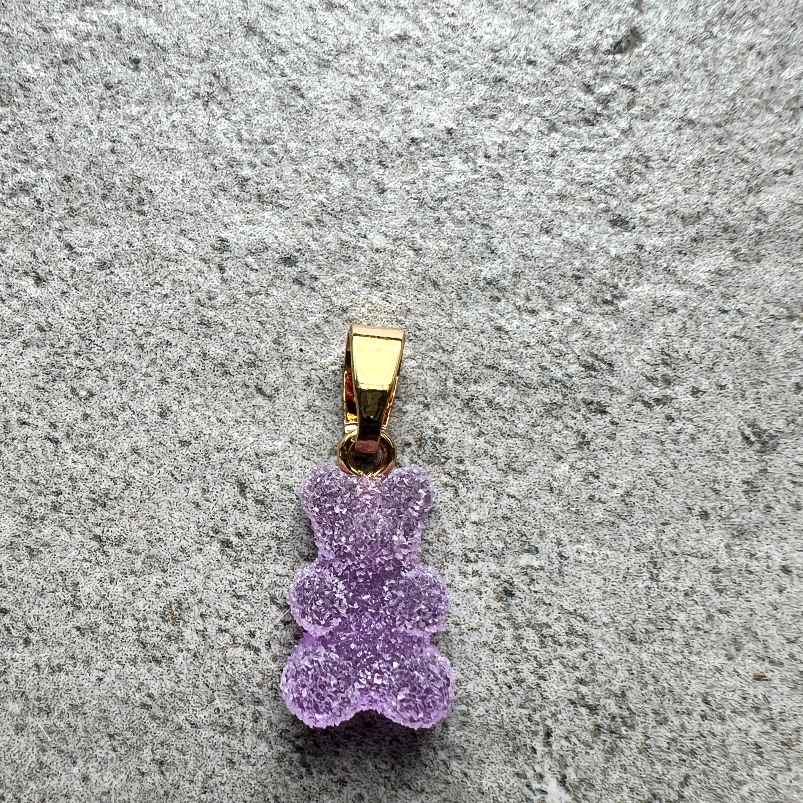 Fizzy Bear Pendant Necklace with Gold Plated Connector - Elegant Jewelry Gift for Women, Perfect for Valentine's Day, Anniversary & Everyday Wear