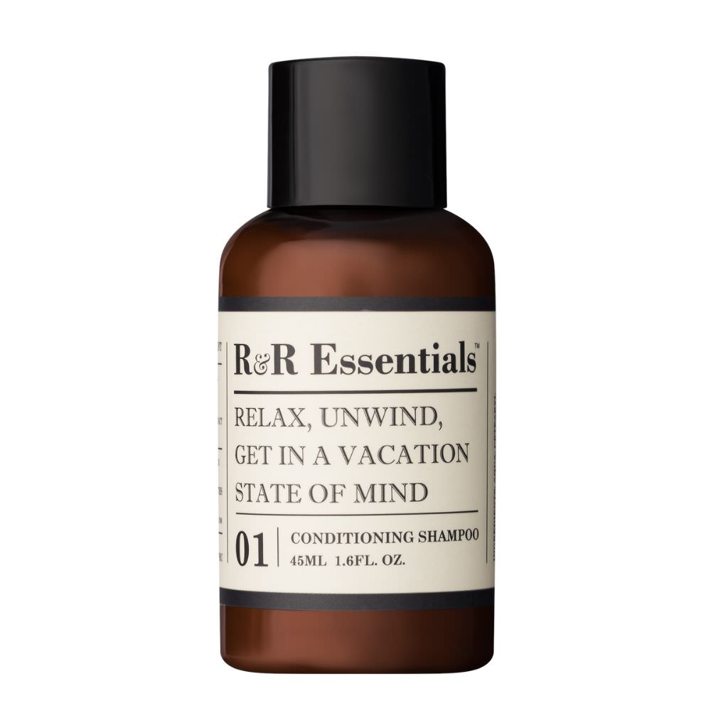 R&R Essentials 2-in-1 Conditioning Shampoo for Men & Women - 45ml Travel Size - Hydrating & Nourishing Hair Care - Perfect for Gym, Travel & Daily Use