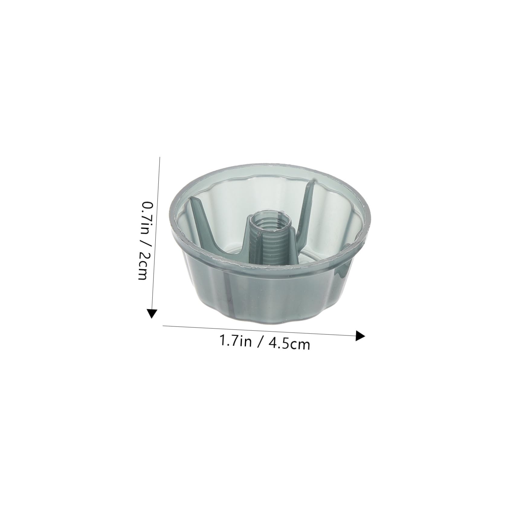 5-Pack Plastic Floor Fan Blade Nut Covers - 4.5x4.5cm Light Grey Replacement Parts for Fan Maintenance & Repair - Perfect for Home, Office, and Workshop Cooling Systems