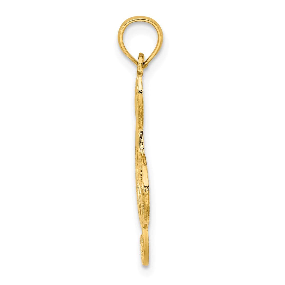 14K Yellow Gold Music Note Charm Pendant - Elegant & Dainty Jewelry Gift for Women - Perfect for Necklaces, Bracelets & Special Occasions