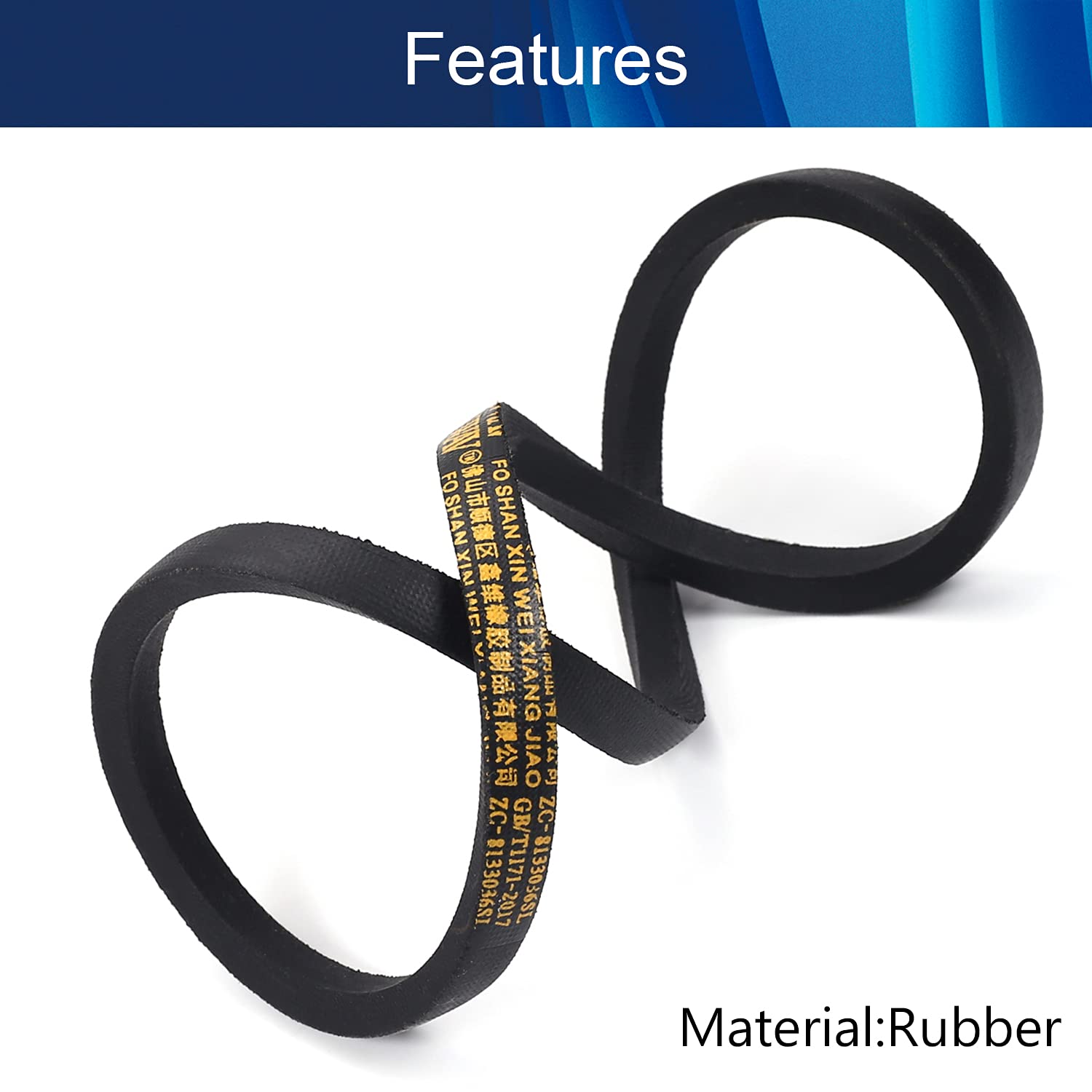 Othmro M-25 Drive V Belt 2.08 Feet Inner Girth - Industrial Power Rubber Transmission Belt for Lawn Mowers, Tractors & Machinery - Replacement Upper Transmission Triangle Rubber Belt for Lawn Industry Deck & Agricultural Equipment