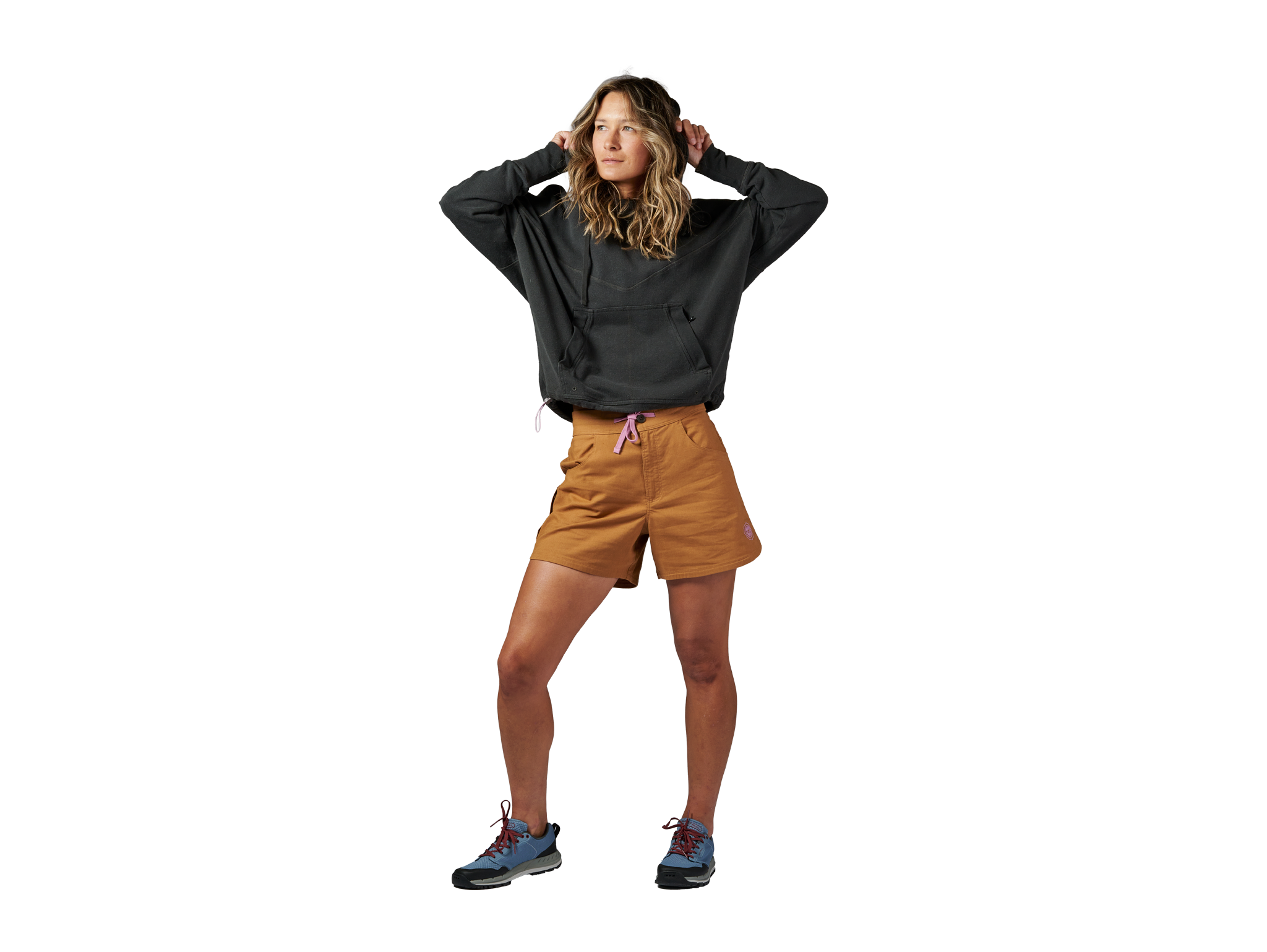 Kinisi Women's Hemp Shorts - Breathable & Comfortable Summer Casual Shorts for Yoga, Beach, and Outdoor Activities