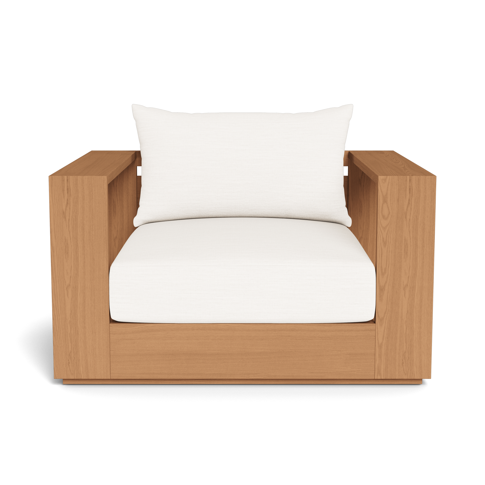 Premium Teak Lounge Chair for Outdoor & Indoor Use - Modern Patio Furniture with Cushion - Perfect for Garden, Poolside, and Living Room Relaxation