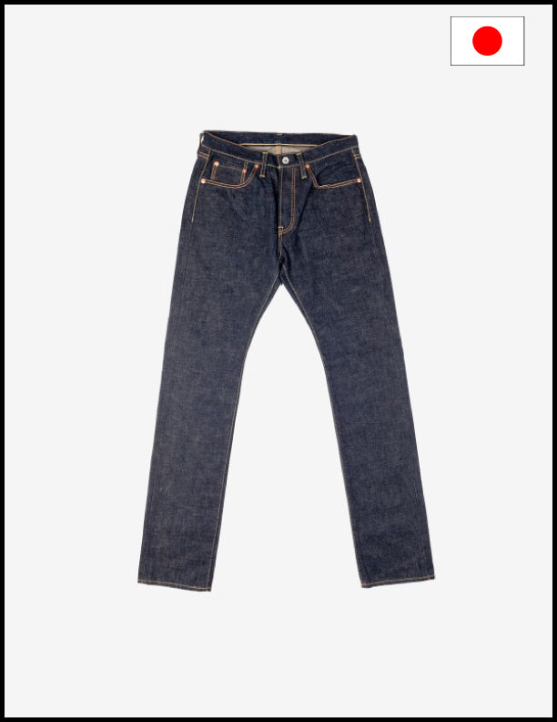 IH 555S 18oz Vintage Selvedge Denim Super Slim Cut Jeans for Men - Indigo Raw Denim, High-Quality Japanese Selvedge, Skinny Fit - Perfect for Casual Wear, Street Style & Vintage Fashion