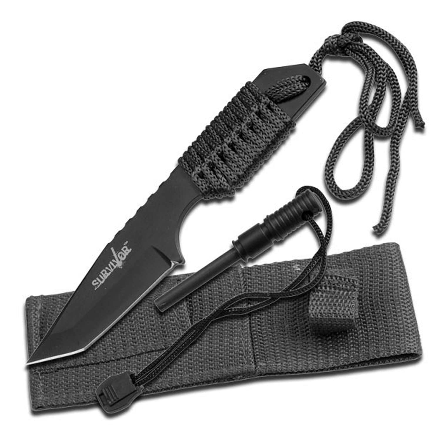 Best Outdoor Fixed Blade Knife for Camping, Hunting & Survival - High Carbon Steel Tactical Knife with Sheath - Perfect for Bushcraft, Hiking & Emergency Preparedness