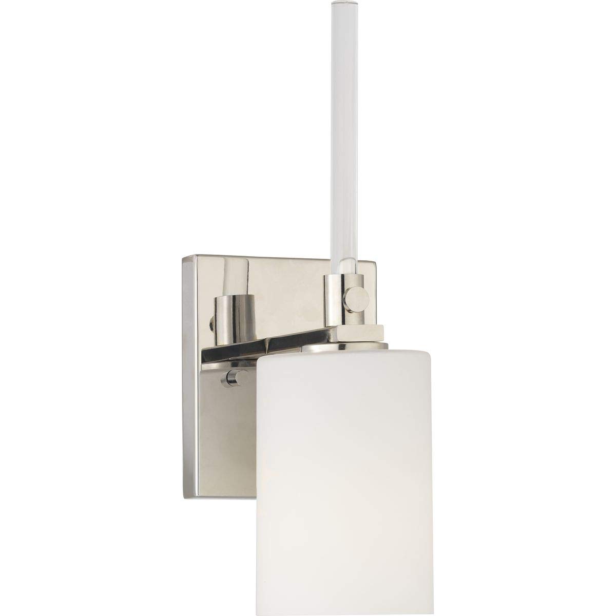 Progress Lighting P300197-104 Lisbon Bathroom Vanity Light Fixture in Brushed Nickel - Elegant Lighting for Bathroom, Powder Room & Dressing Area
