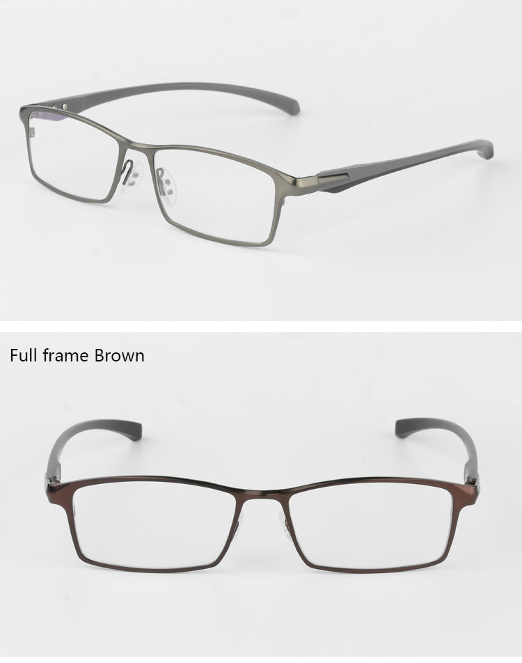 Bclear Men's Titanium Alloy Eyeglasses - Lightweight Flexible Frames with IP Electroplating, Full Rim & Half Rim Options for Work, Reading & Daily Wear