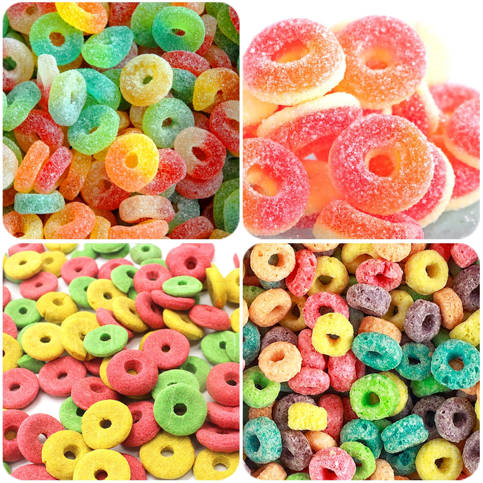 JOERSH Mini Round Silicone Candy Molds - 192 Cavity Donut Shaped Mold for Gummy, Chocolate, Hard Candy, Caramels, Fondant & Fruit Loops | Perfect for DIY Desserts, Party Treats & Baking Decorations
