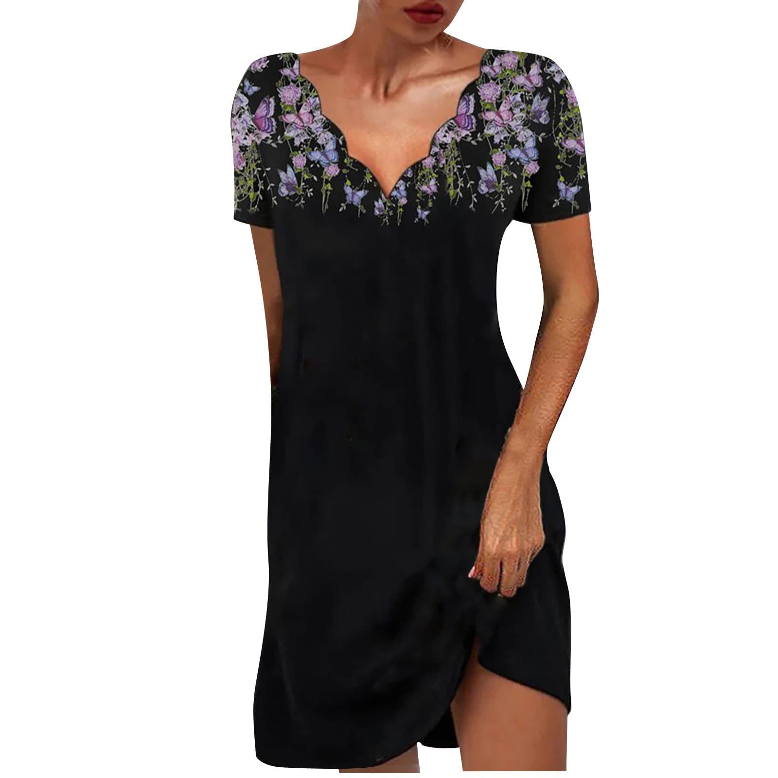 Women's Summer Dresses for Teens - Cute Juniors Dresses with Pockets, Long & Short Formal Styles in Black & Grey, Sizes S-3XL | Perfect for Beach Vacations, Parties & Casual Outings