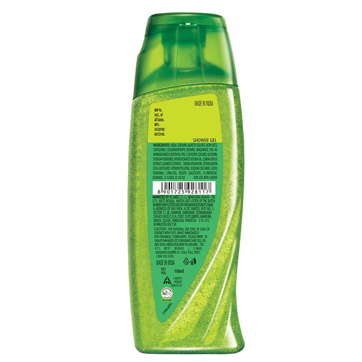 Fiama Lemongrass & Jojoba Body Wash with Skin Conditioners - 100ml Bottle for Smooth & Hydrated Skin | Refreshing Shower Gel for Daily Use & Spa-Like Experience at Home
