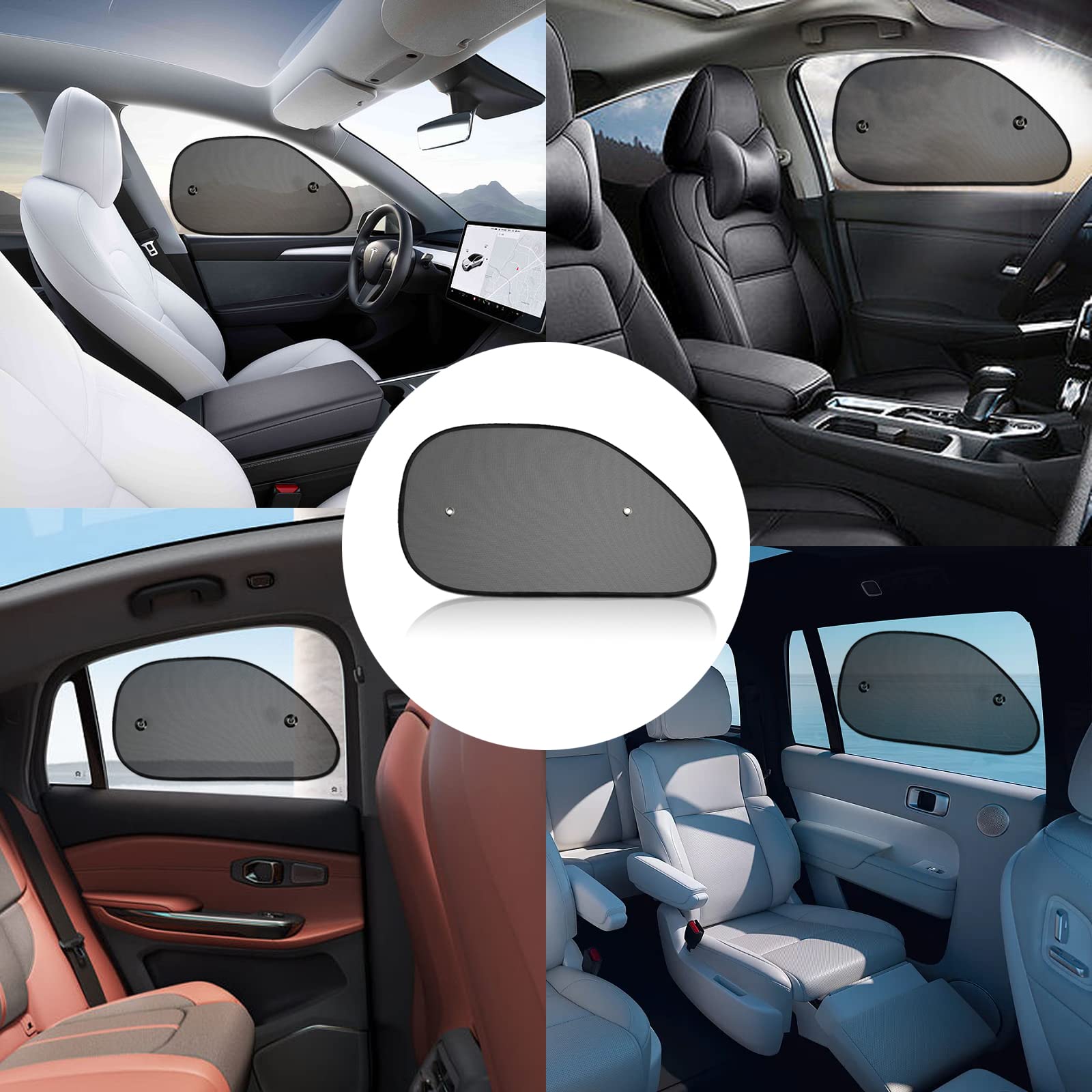 2 Pack Universal Car Side Window Sun Shade - Blocks 98% UV Rays & Glare, Baby & Child Car Seat Sun Protection for Safe Travel | Perfect for Road Trips, Summer Driving & Protecting Kids from Harmful Sunlight