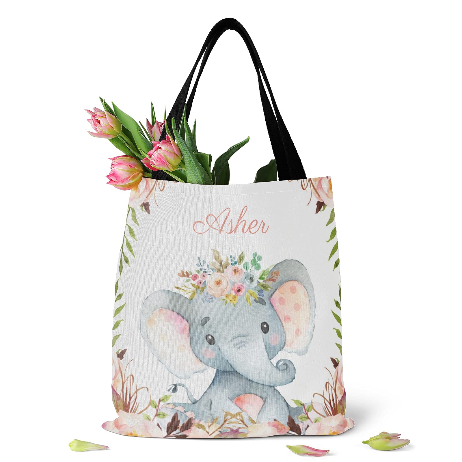Personalized Mermaid Canvas Tote Bags - Eco-Friendly Reusable Shopping Bags for Women, Beach, Travel & School | Cute Gift Idea for Mermaid Lovers