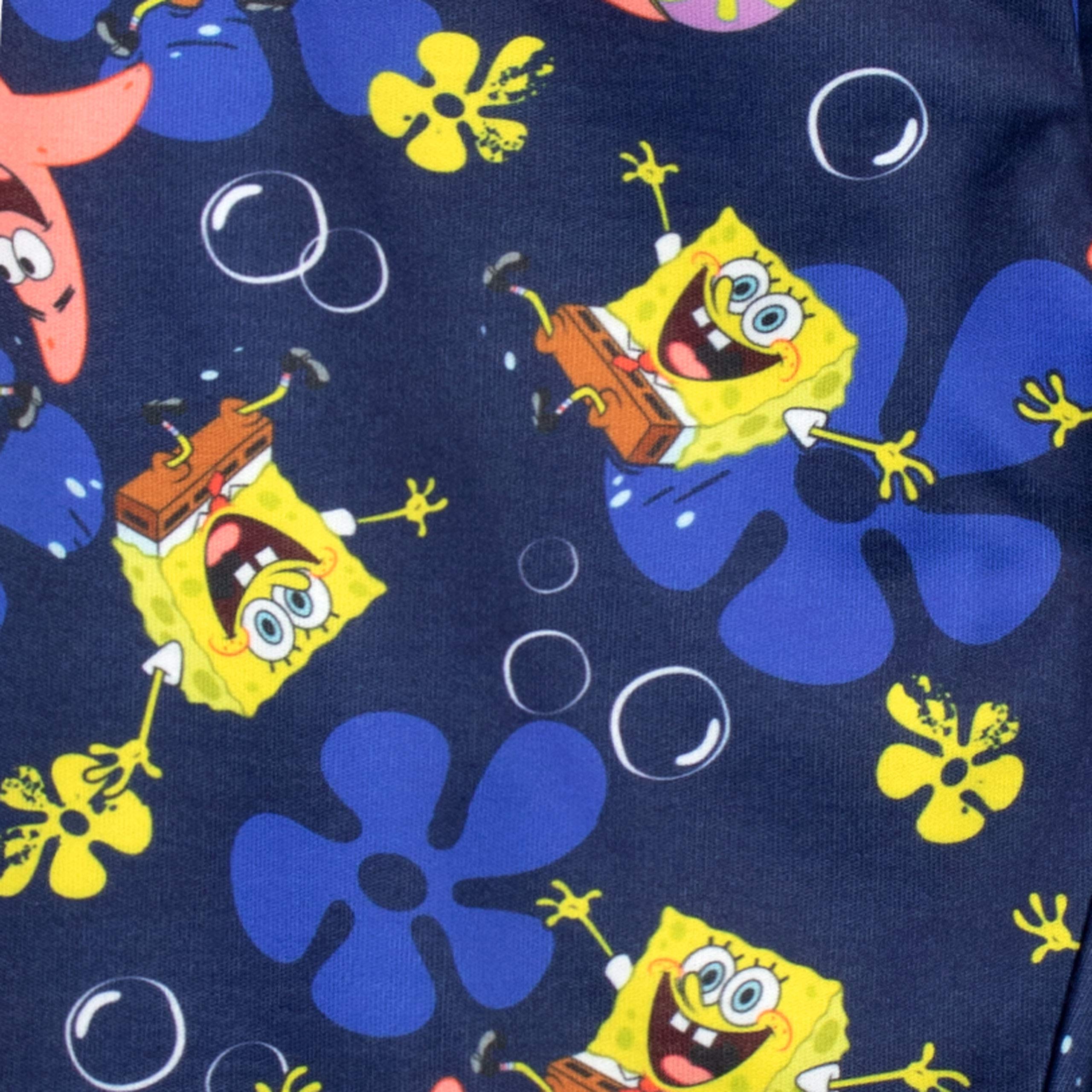 SpongeBob SquarePants Boys Pajama Set - Soft Cotton Sleepwear for Kids, Cartoon Character Nightwear (Perfect for Bedtime, Sleepovers & Birthday Gifts)