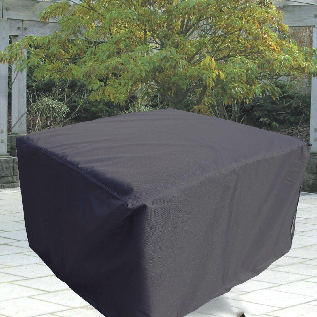 46x46x29 Inch Waterproof Square Patio Table Cover - Heavy Duty Outdoor Furniture Protector for Dining Tables, Dust & Weather Resistant with Storage Bag - Perfect for Garden, Deck, Balcony & Indoor Use