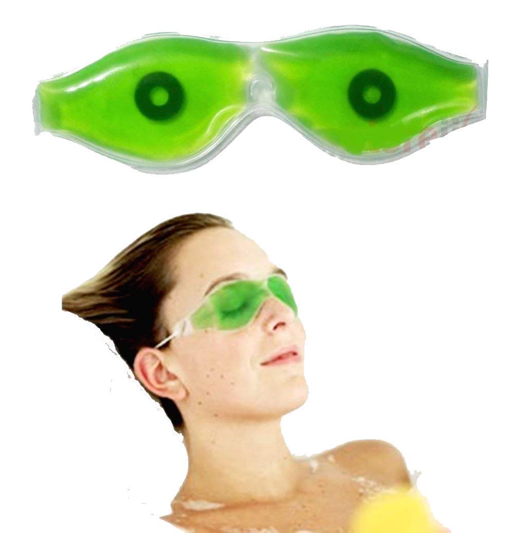 SULTAN Aloe Vera Cooling Gel Eye Mask (3-Pack) - Soothing Relief for Puffy Eyes, Dark Circles & Stress - Perfect for Travel, Work & Relaxation