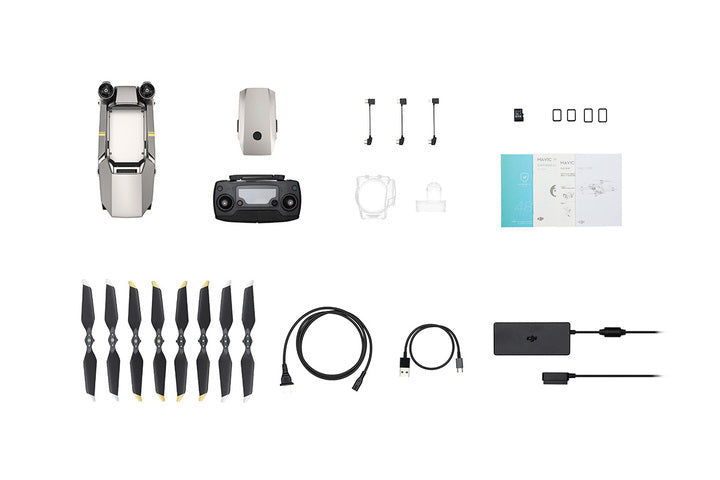 DJI Mavic Pro Platinum Drone with Fly More Combo - 4K Camera, 30 Min Flight Time, Foldable & Portable for Travel, Aerial Photography, and Outdoor Adventures