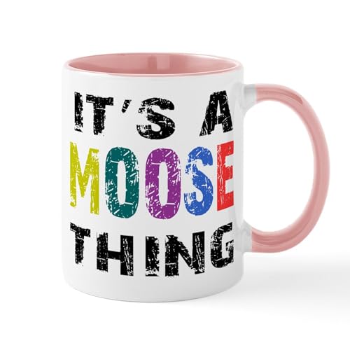 White/Pink Inside - Moose THING Mug