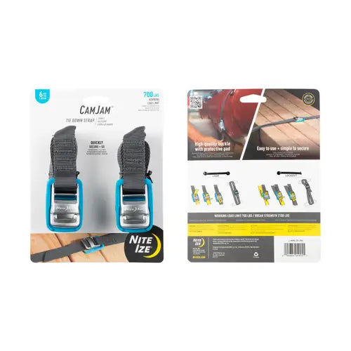 CamJam® Heavy Duty Tie Down Straps - 4 Pack, 1