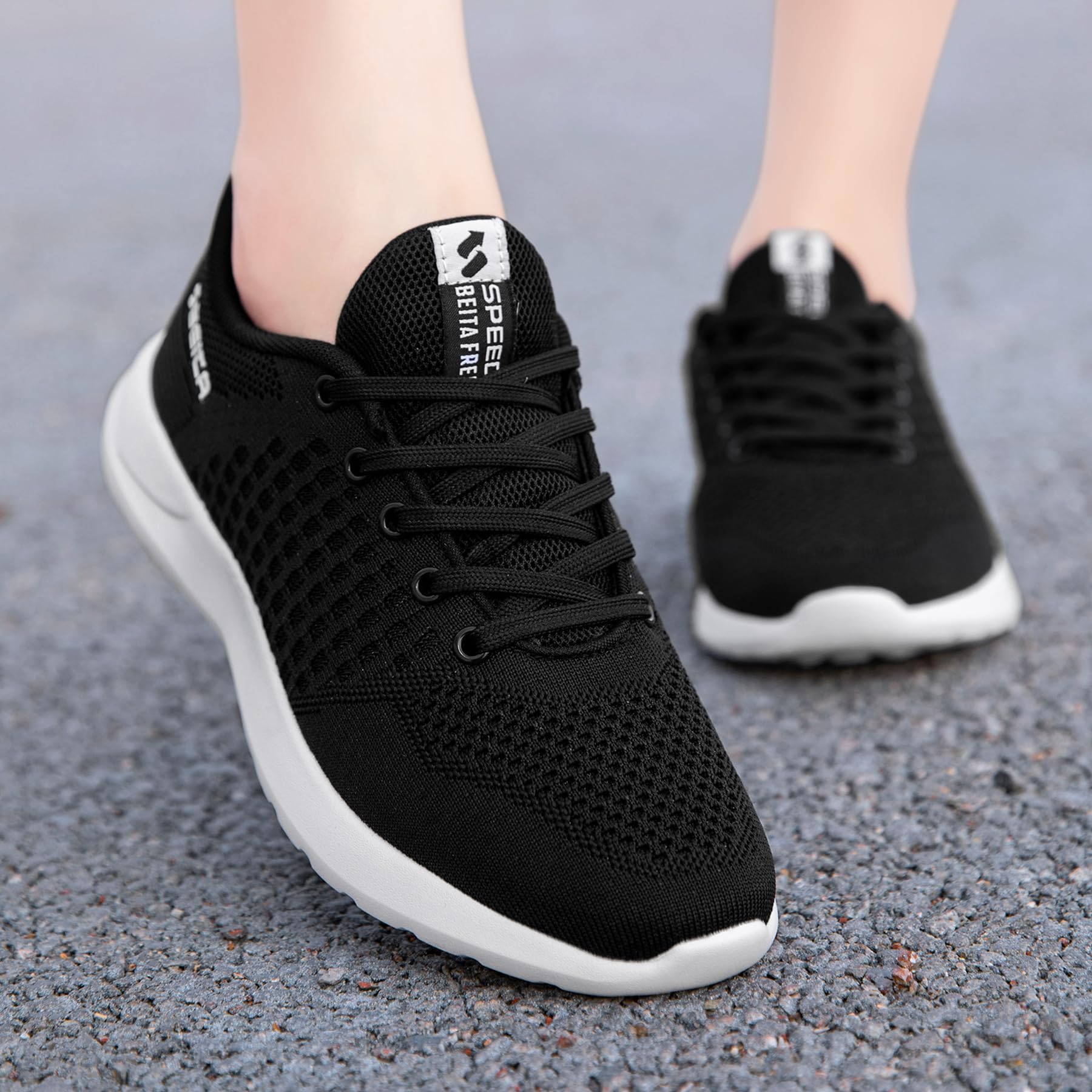 Beita Women's Running Shoes - Non-Slip Walking Sneakers for Gym, Travel & Work - Breathable Lightweight Sports Shoes for Jogging, Hiking & Daily Wear
